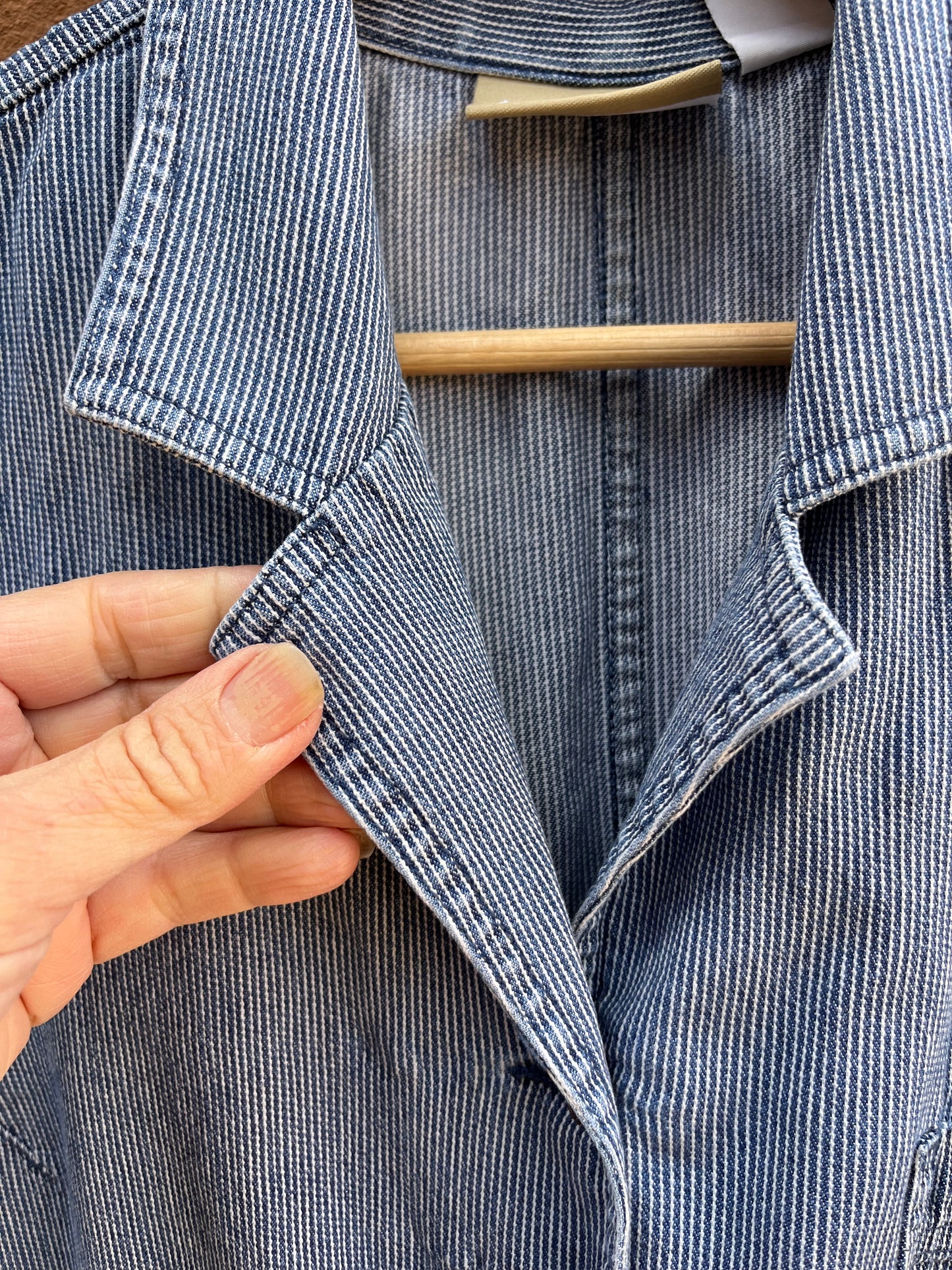 Upcycled Sleeveless Jean Dress - Large