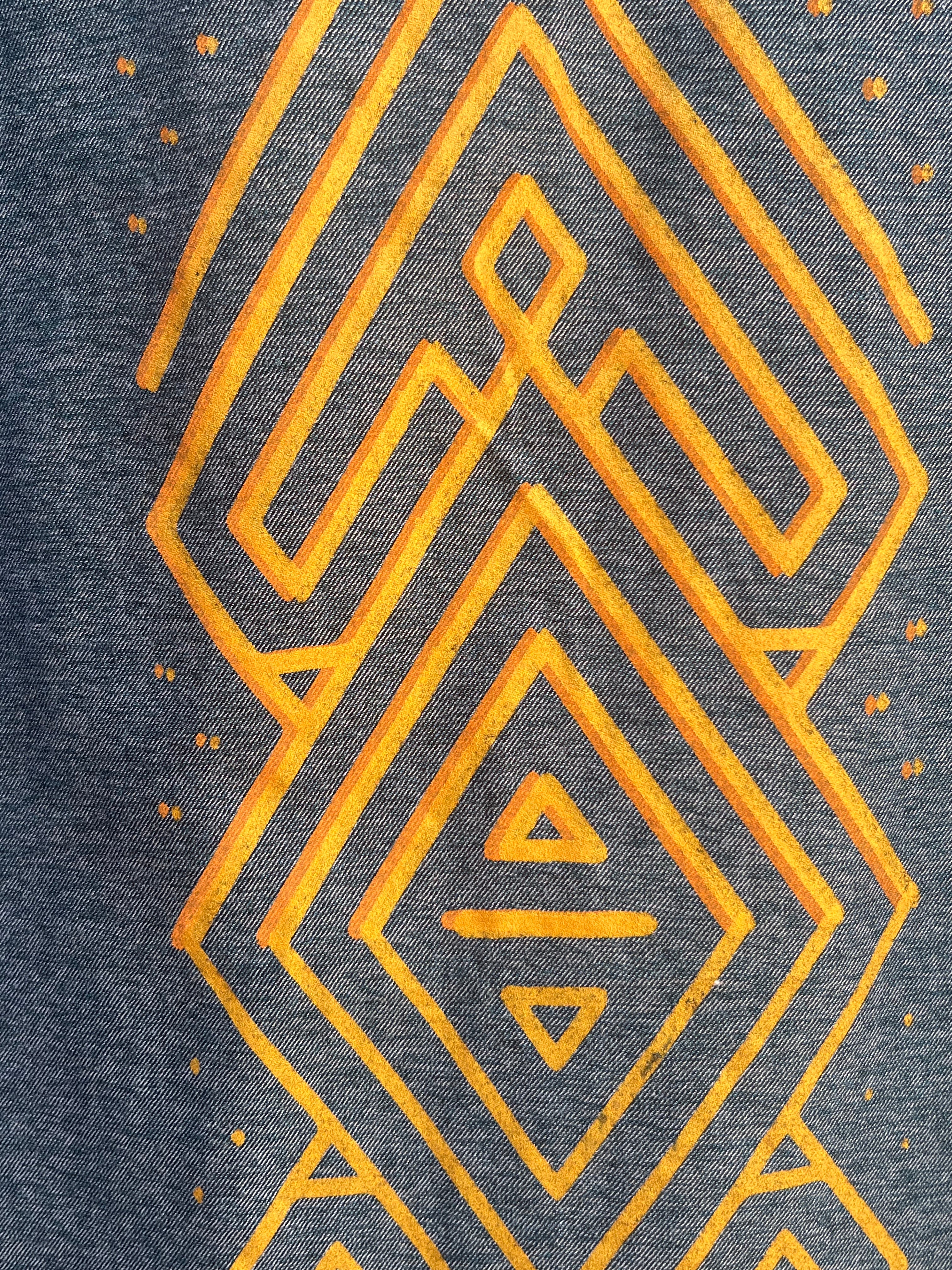 Upcycled Blue Long Sleeve Shirt - XL