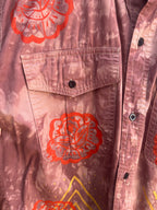 Upcycled Pink Collared Shirt - Large