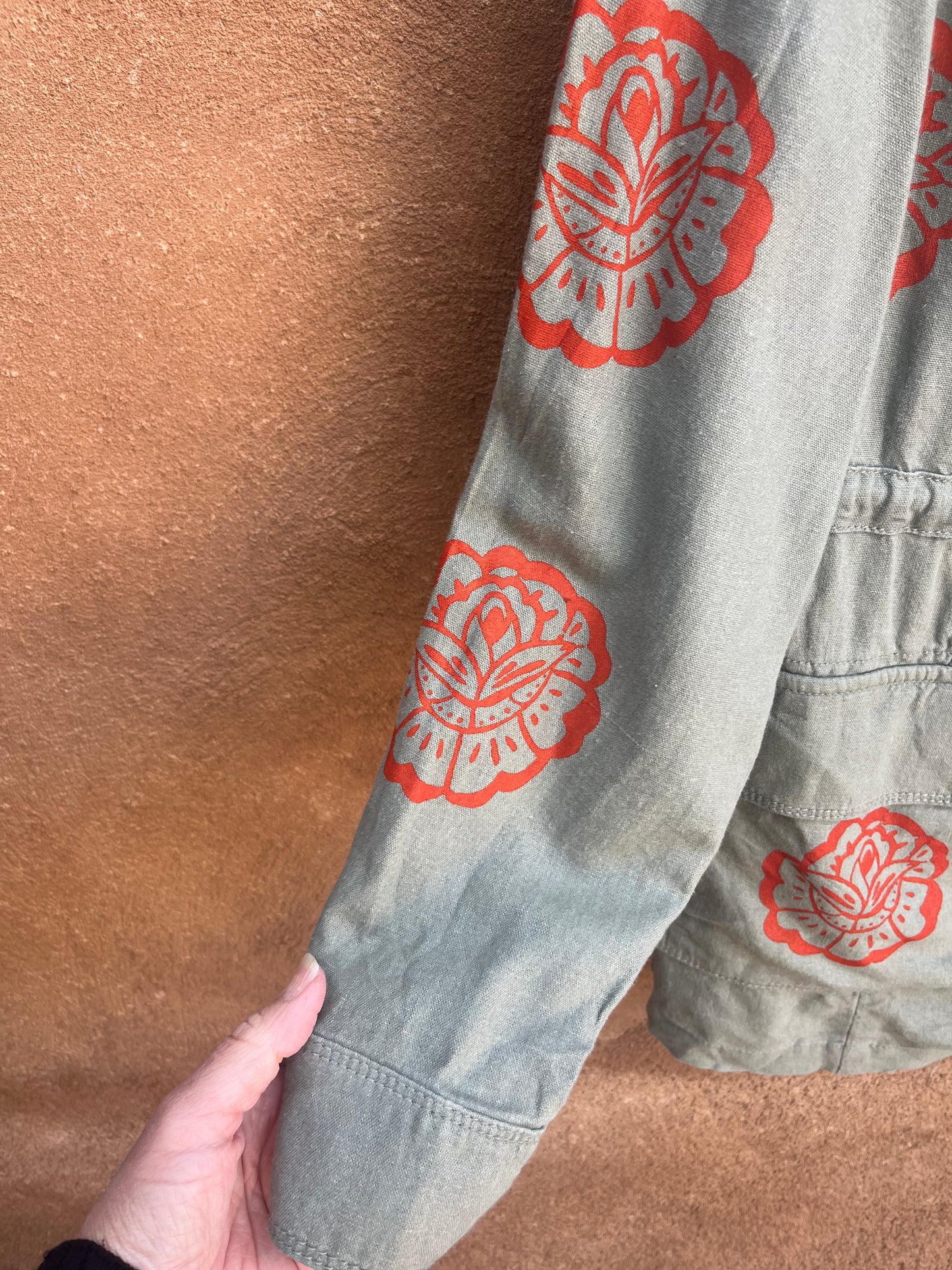 Upcycled Olive Utility Jacket - 2X