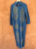 Upcycled Blue Jumpsuit - Large
