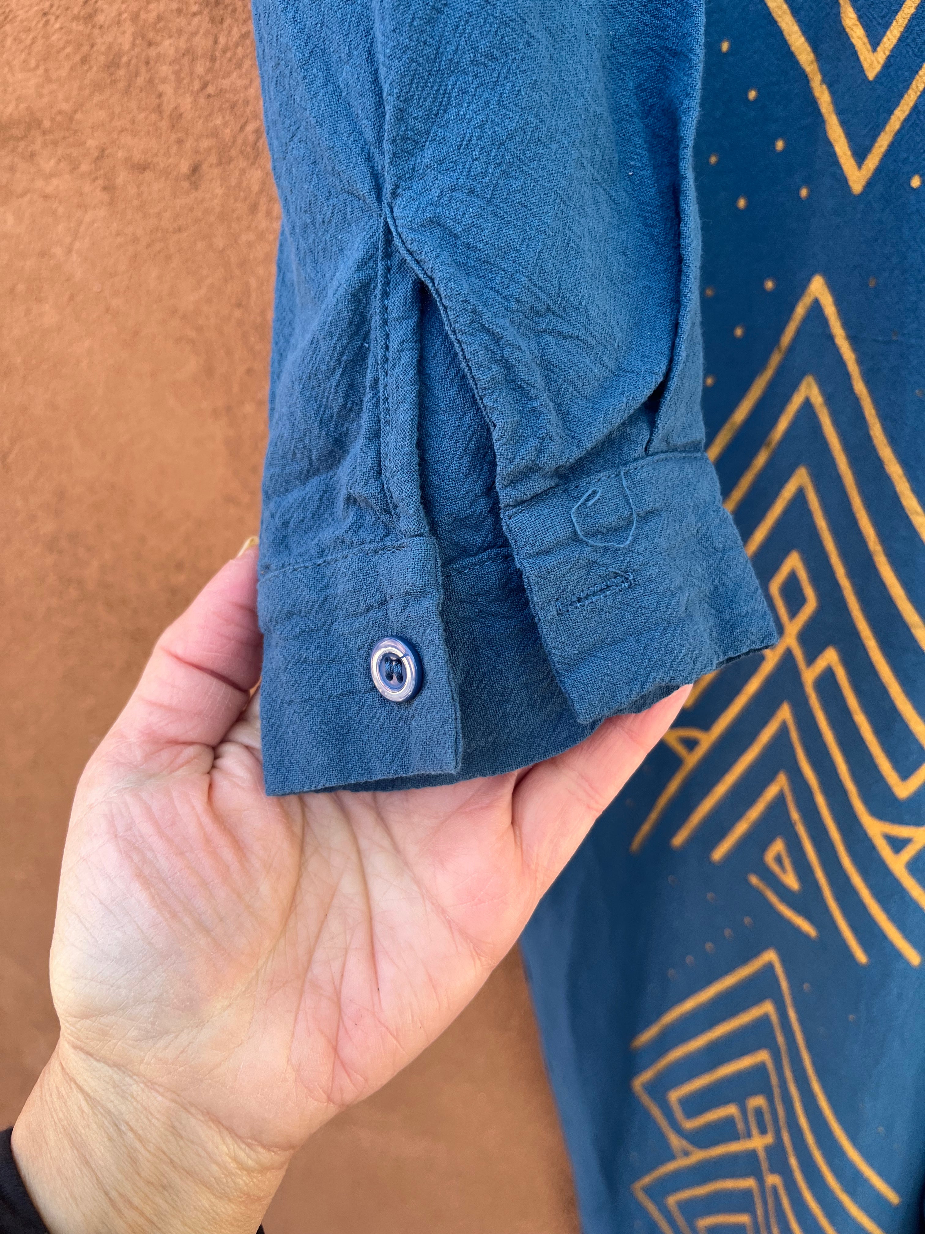Upcycled Blue Jumpsuit - Large