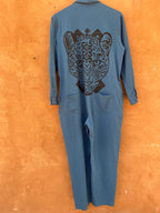 Upcycled Blue Jumpsuit - Large