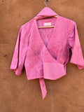 Front tie top - Linen -