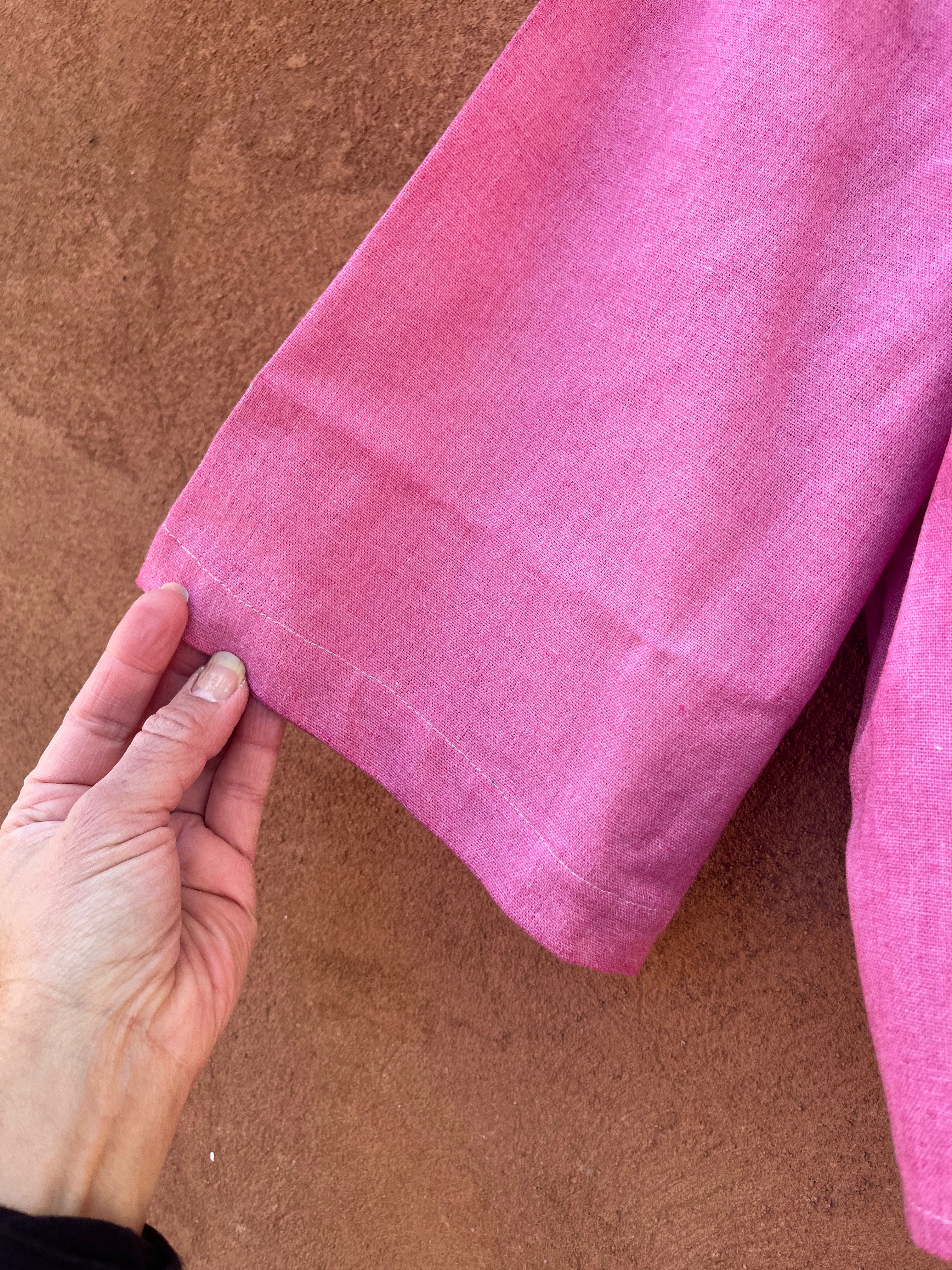 Front tie top - Linen -