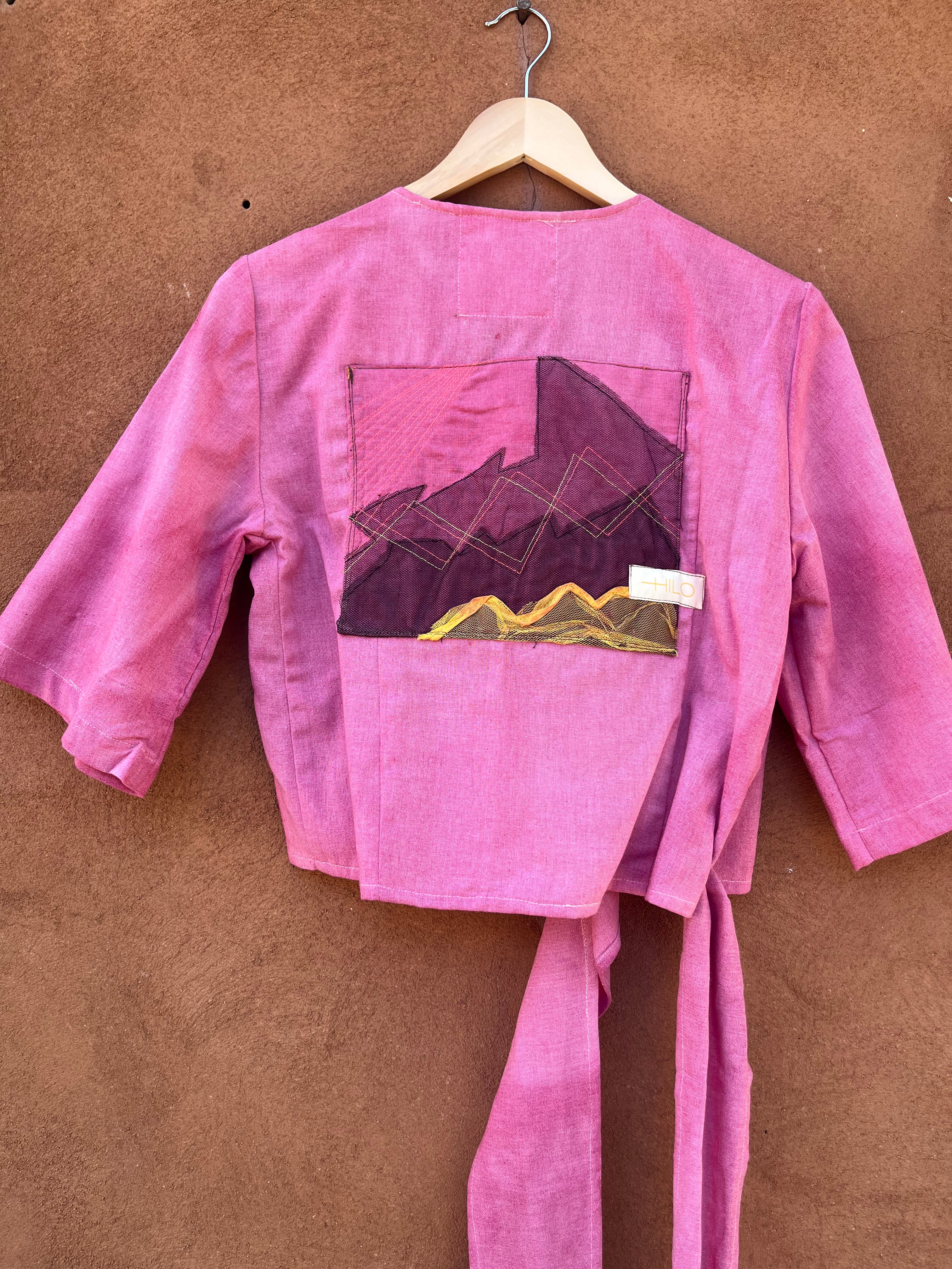 Front tie top - Linen -
