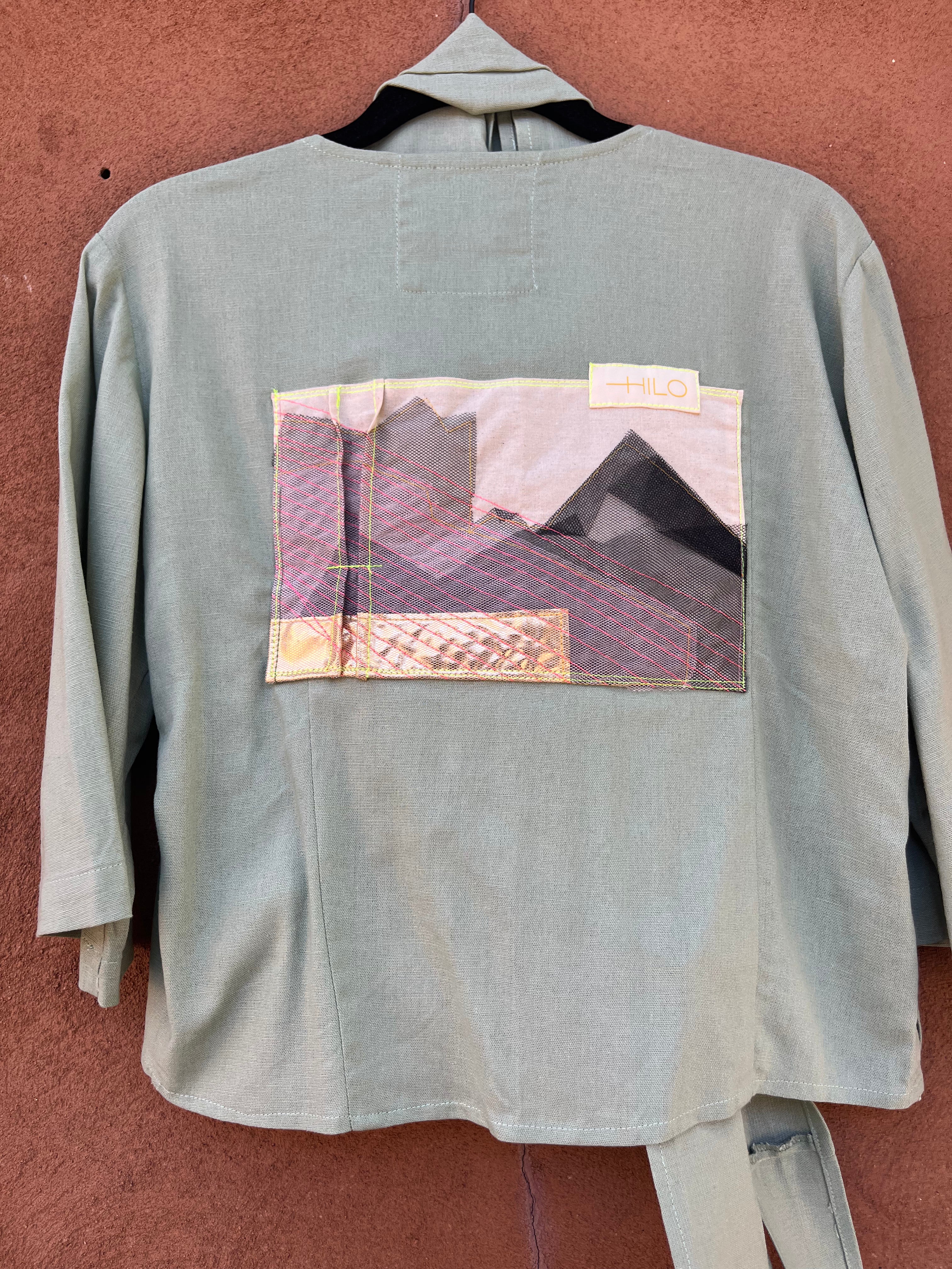 Front tie top - Linen -