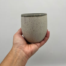 Load image into Gallery viewer, Whiskey Tumbler ~ stone white + dusty green interior
