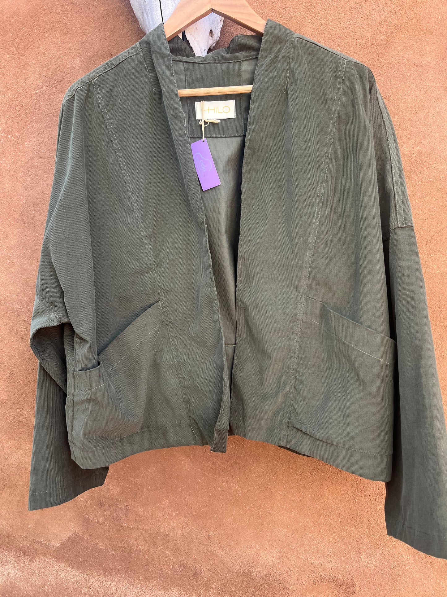 Kimono Corduroy - Blazer - olive