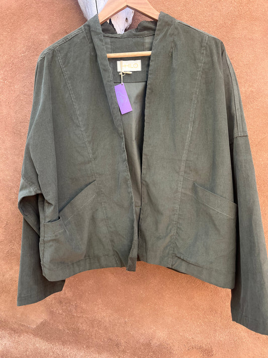 Kimono Corduroy - Blazer - olive