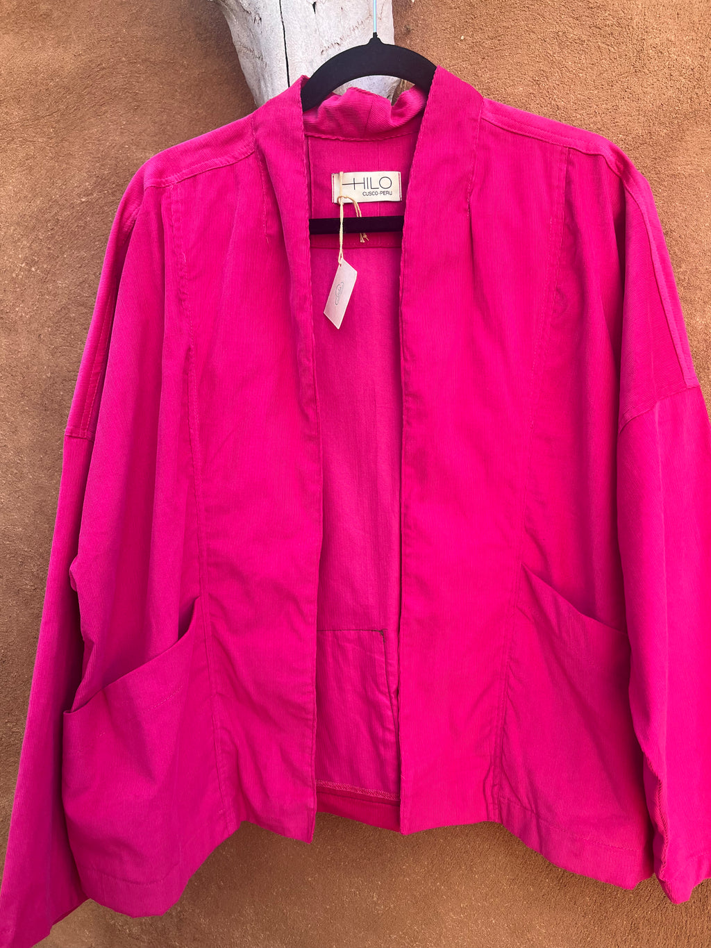 Kimono Corduroy - Blazer - Fucsia