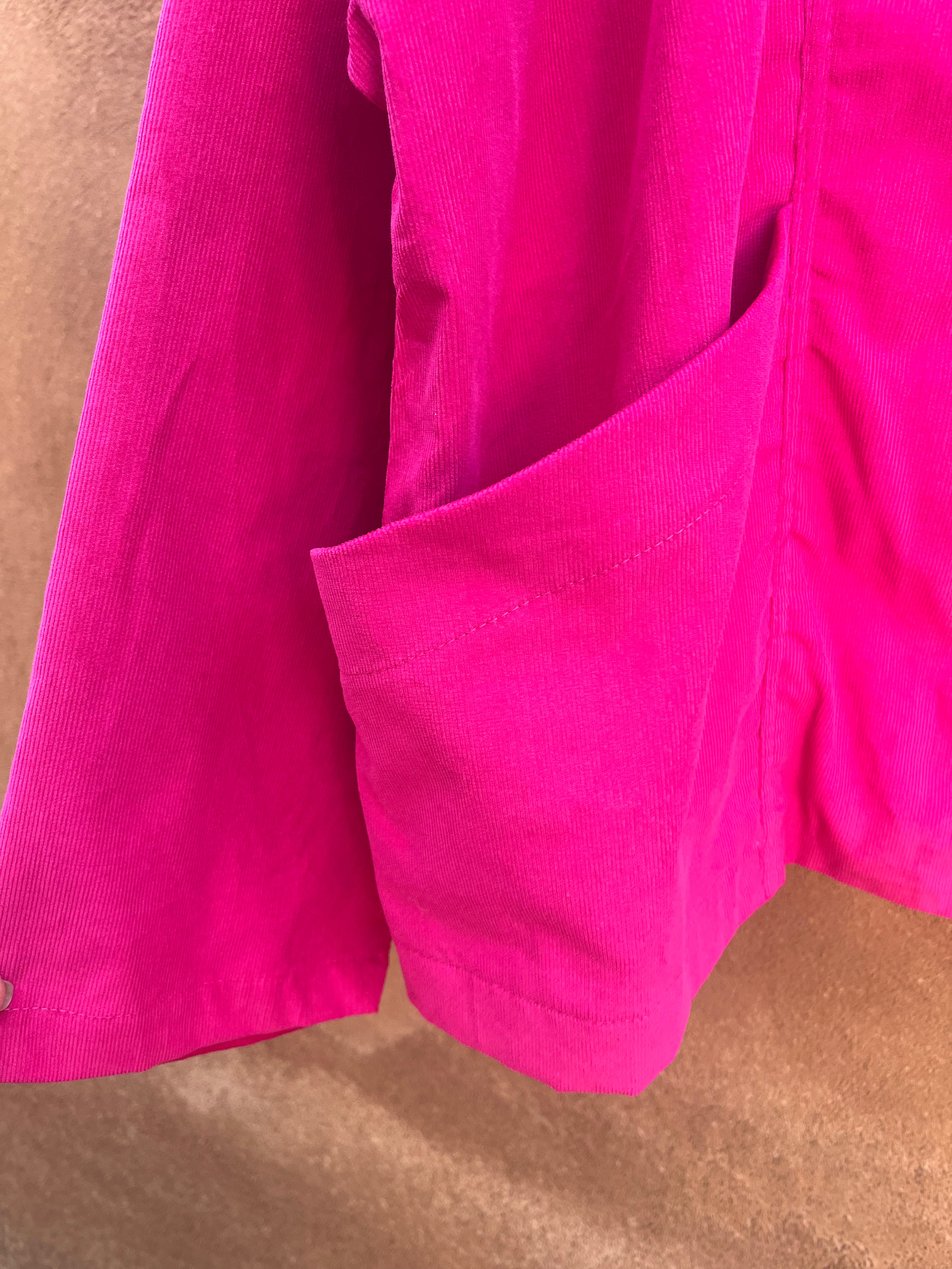 Kimono Corduroy - Blazer - Fucsia