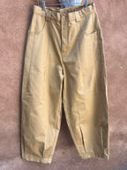 High Waisted Barrel Pants - Khaki