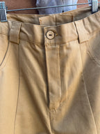 High Waisted Barrel Pants - Khaki