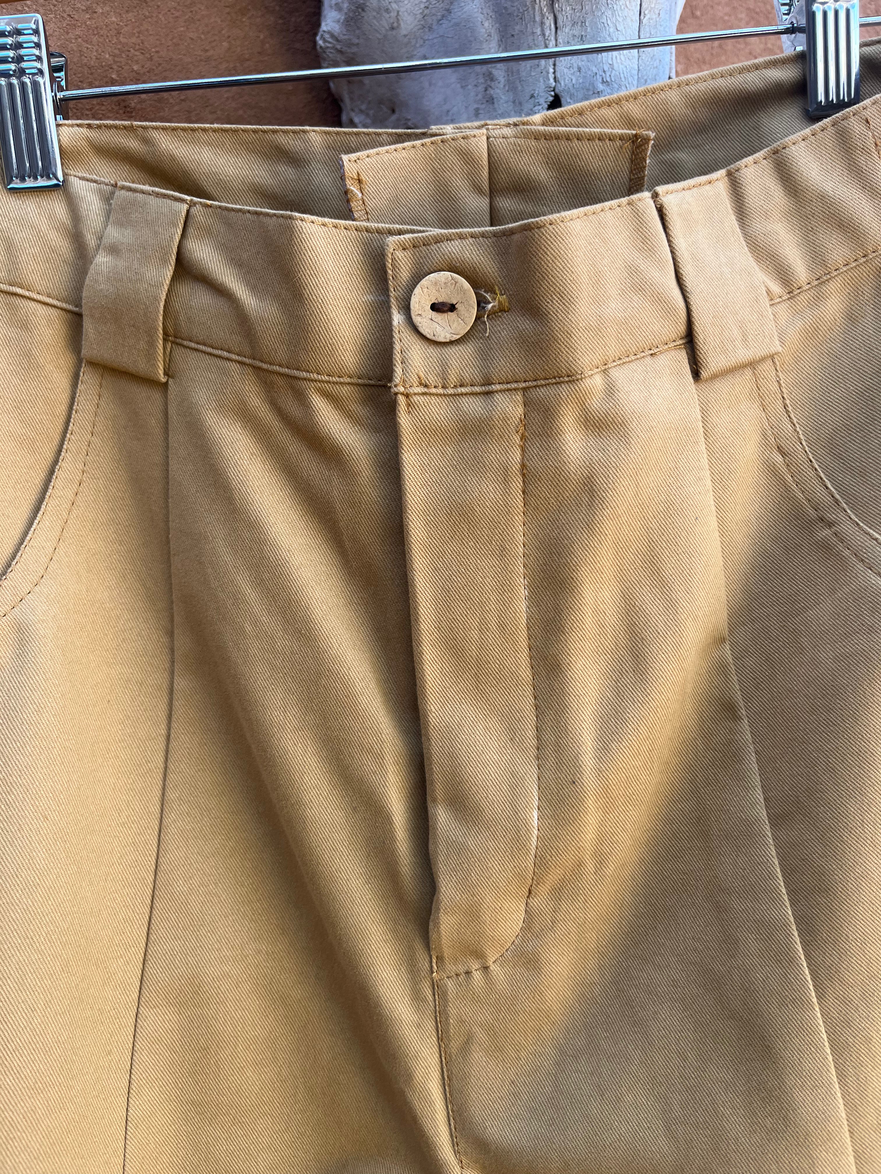 High Waisted Barrel Pants - Khaki