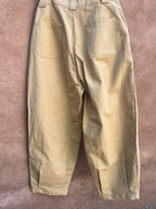 High Waisted Barrel Pants - Khaki