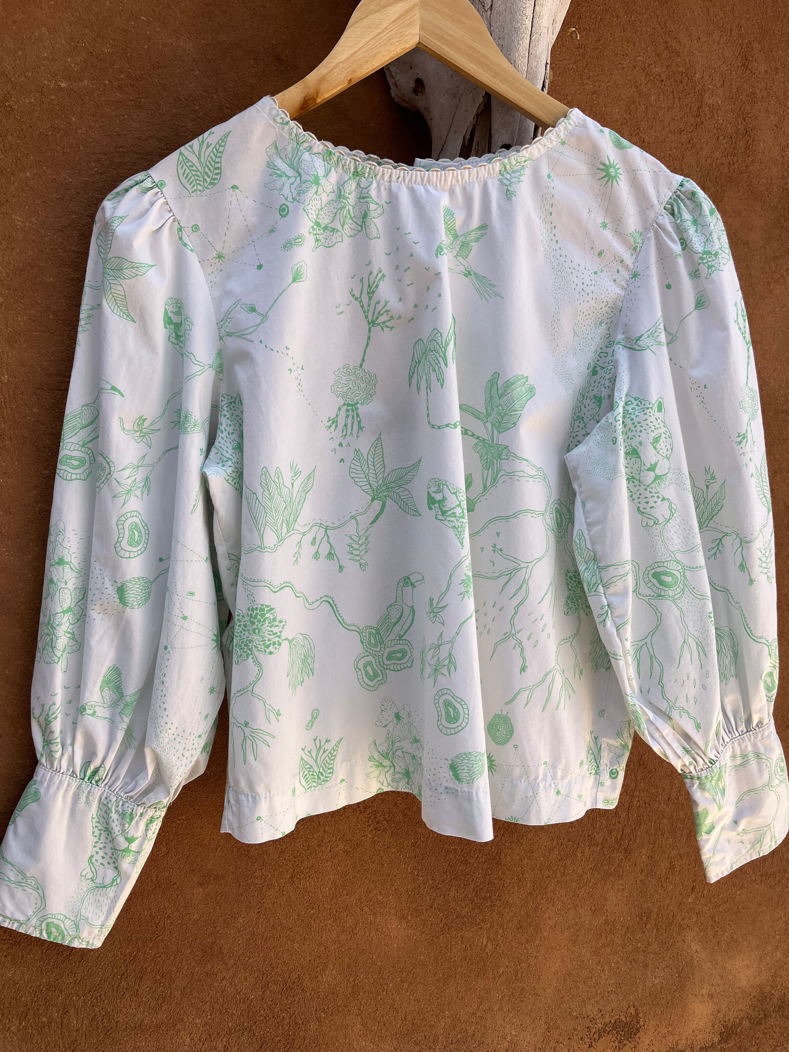 Moon blouse - green - Two sizes