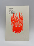 Dueña de Casa ~ linocut print 6x4