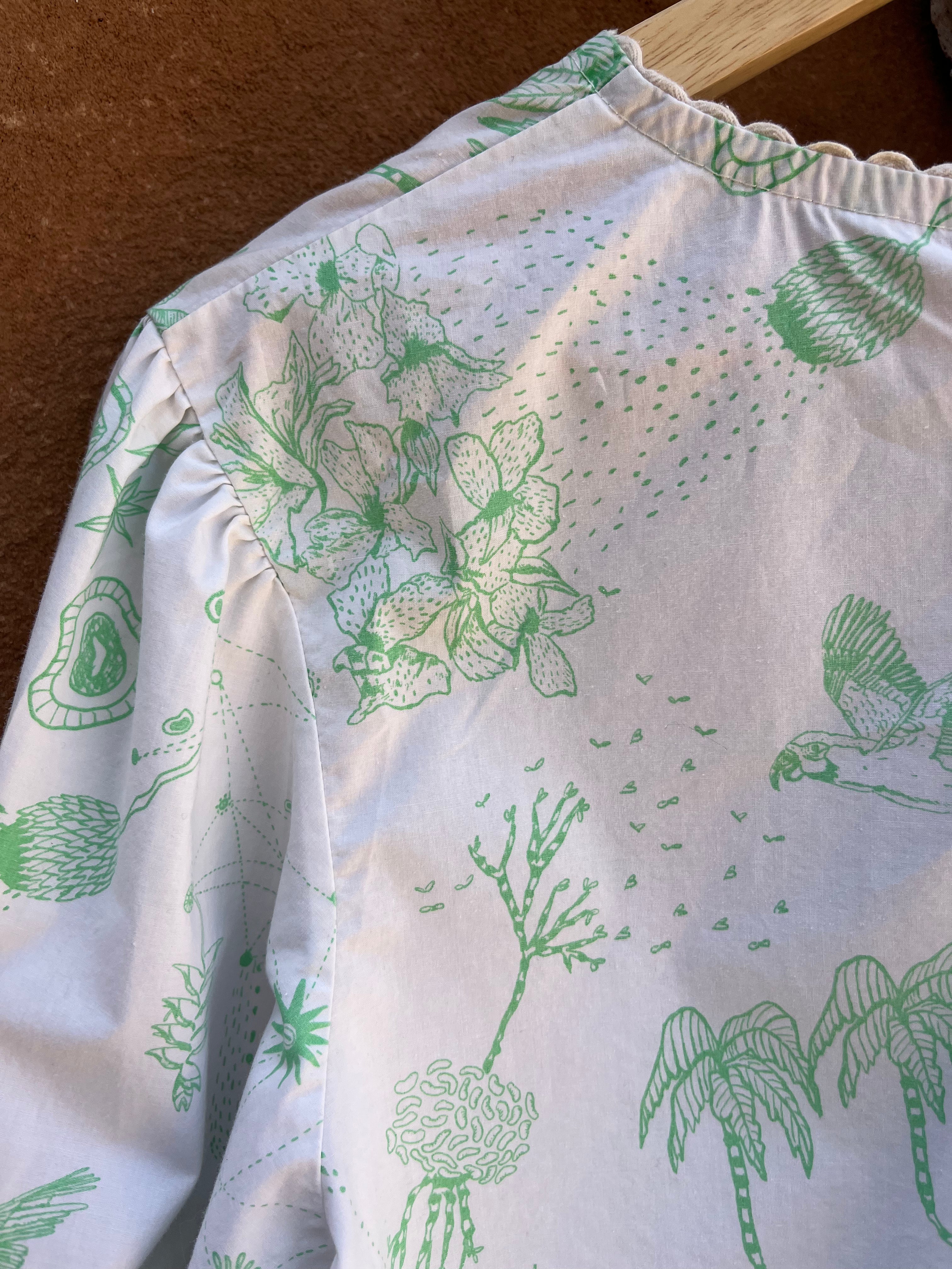 Moon blouse - green - Two sizes