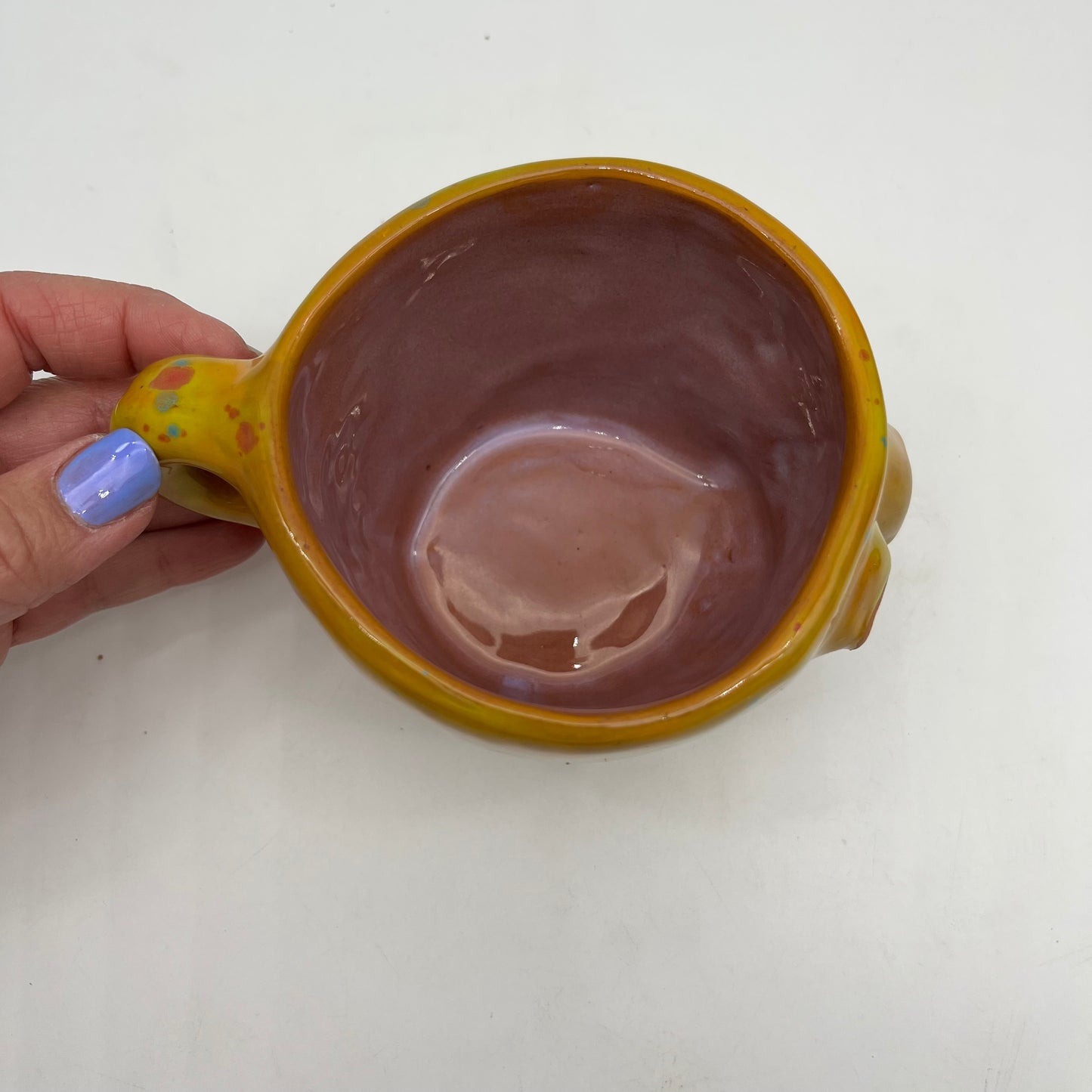 Face Mug ~ red clay