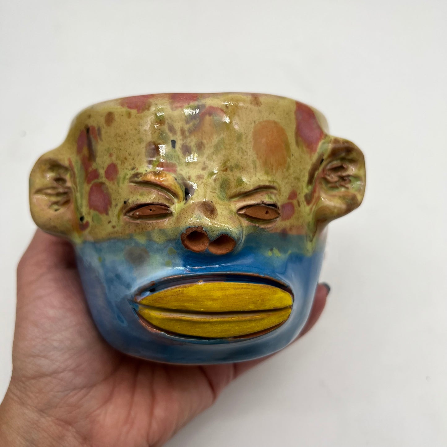 Face Mug ~ red clay