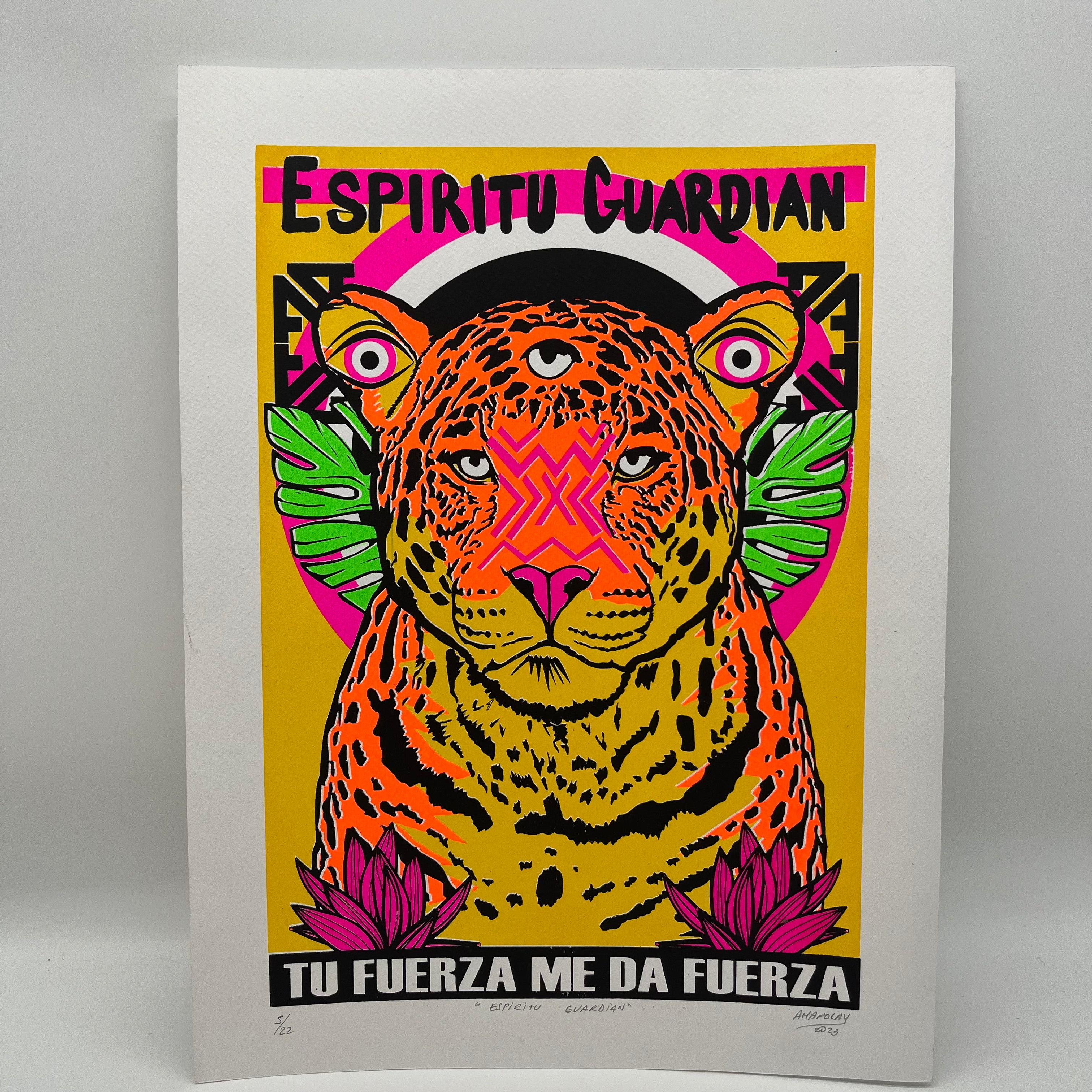 Espiritu Guardian - Serigraphy 10” by 14”