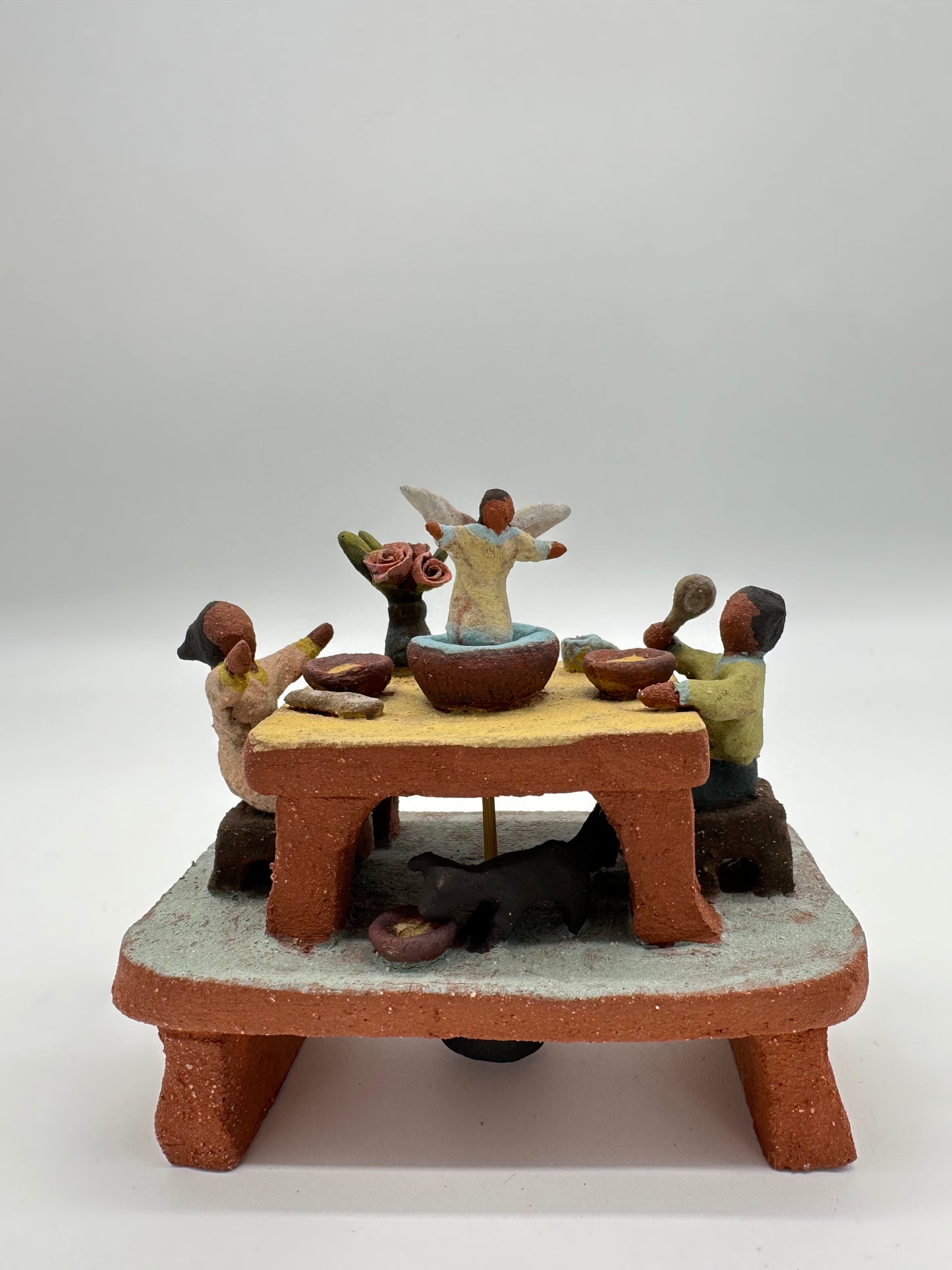 Dinner time Miniature Sculpture - Angel spins