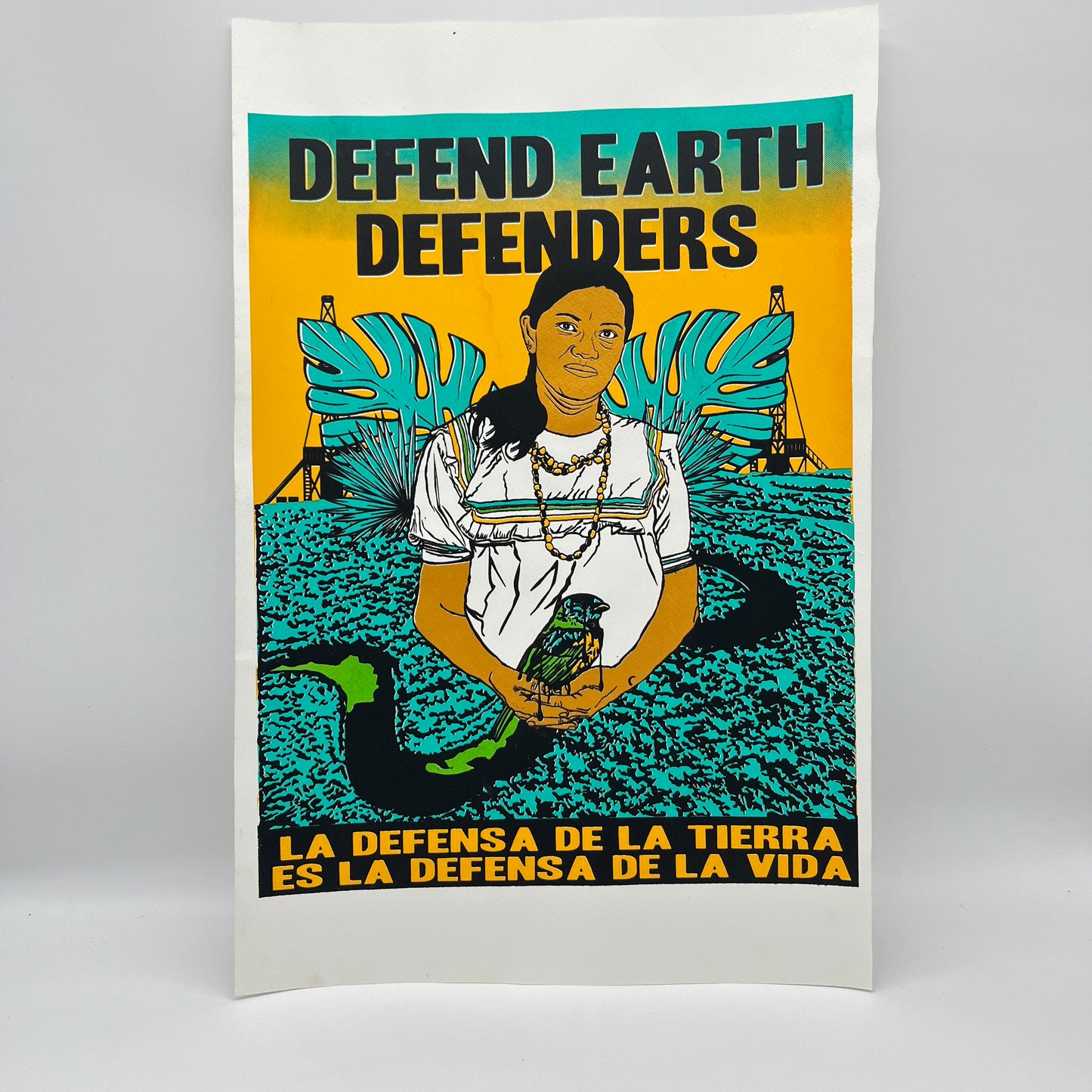 Defend Earth Defenders ~ Serigraphy 13” by 16”