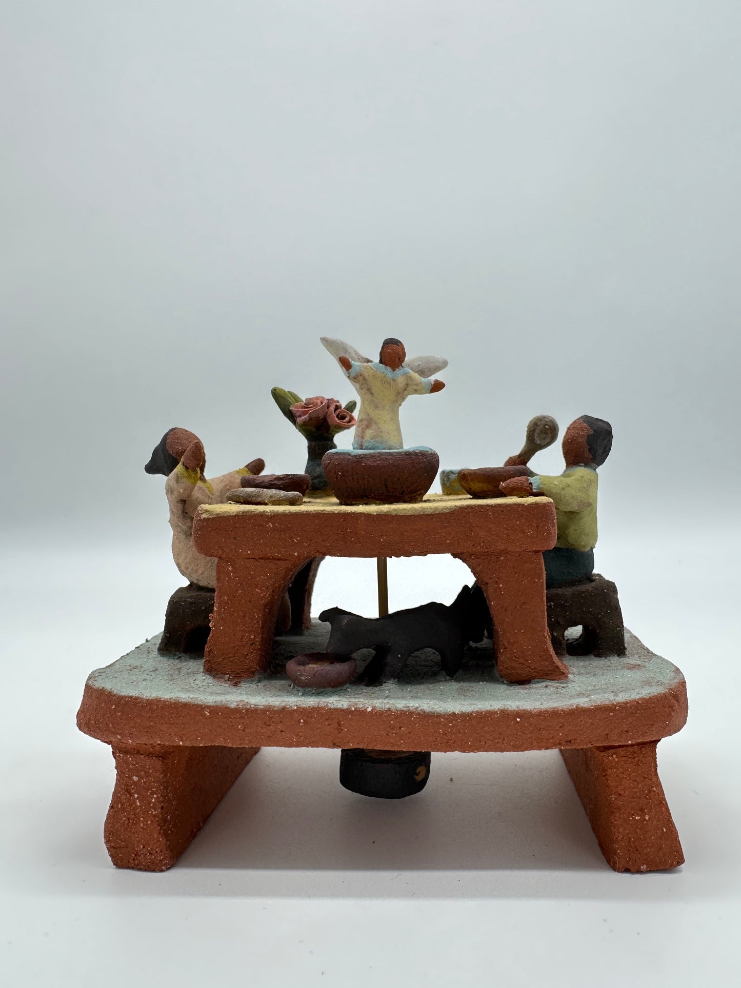 Dinner time Miniature Sculpture - Angel spins