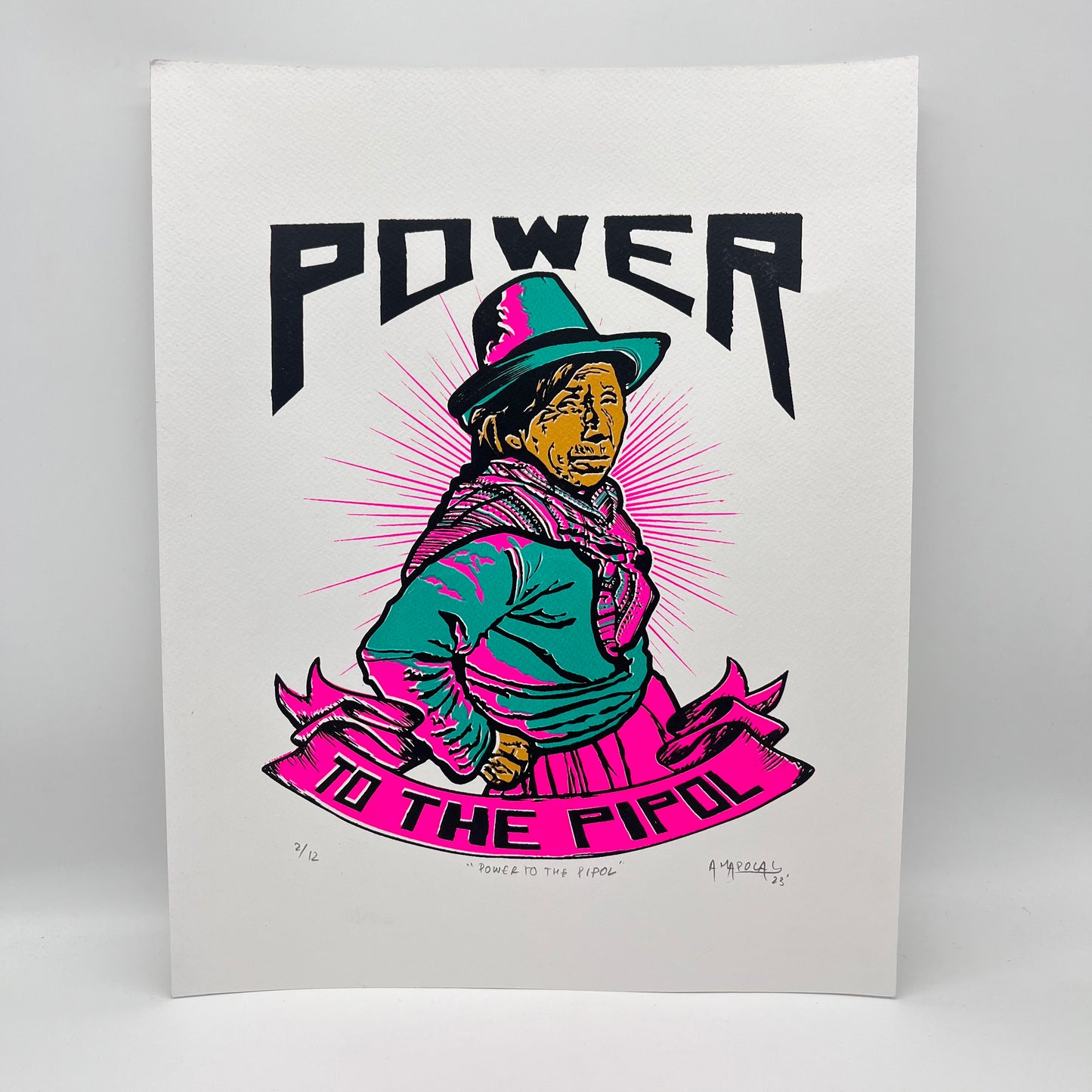 Power To The Pipol ~ Serigraphy