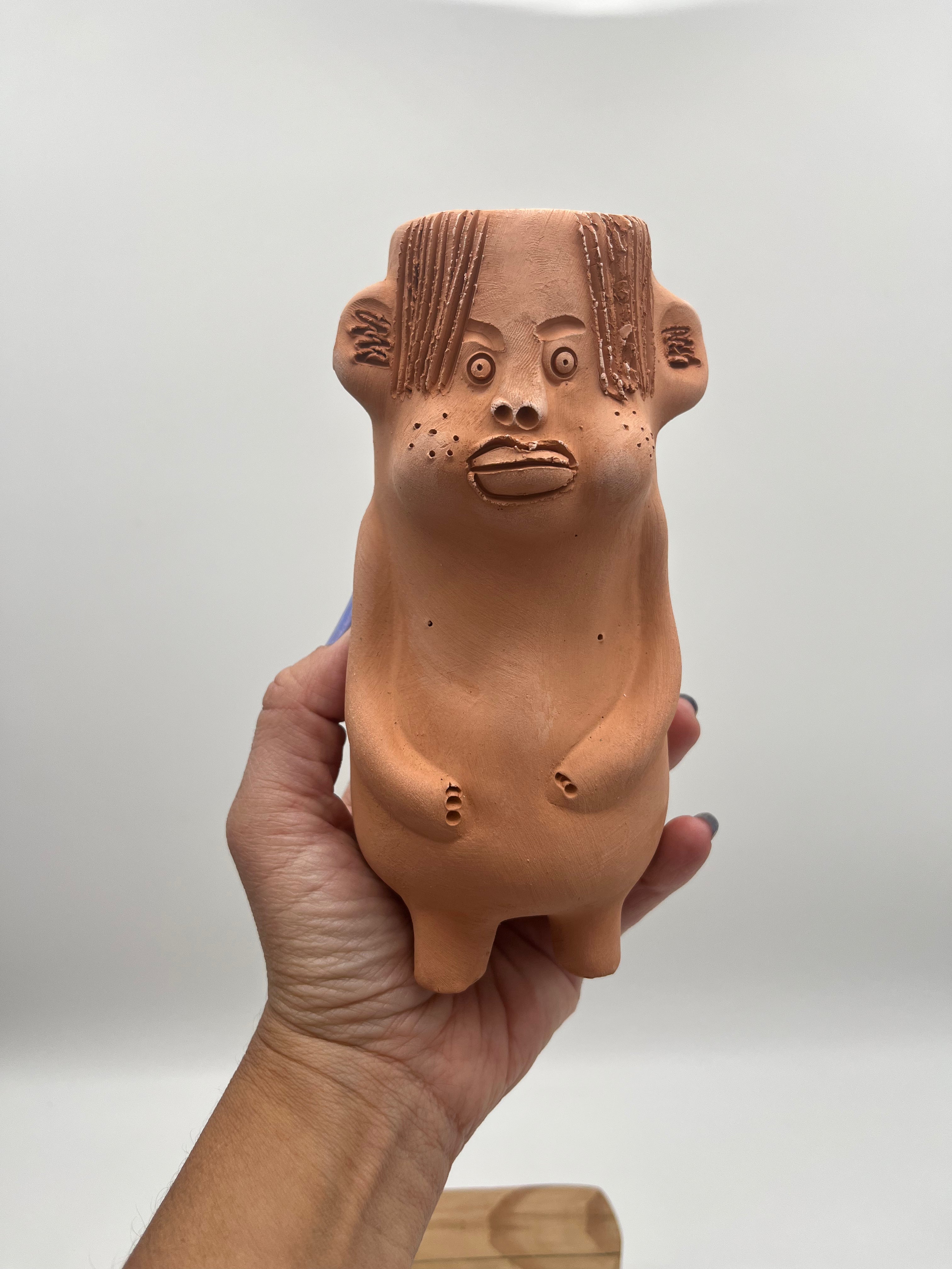 Terracota face planter ~ Cloromilo