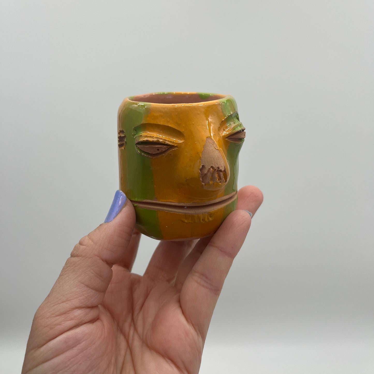 Face Mezcal Cups - Red clay