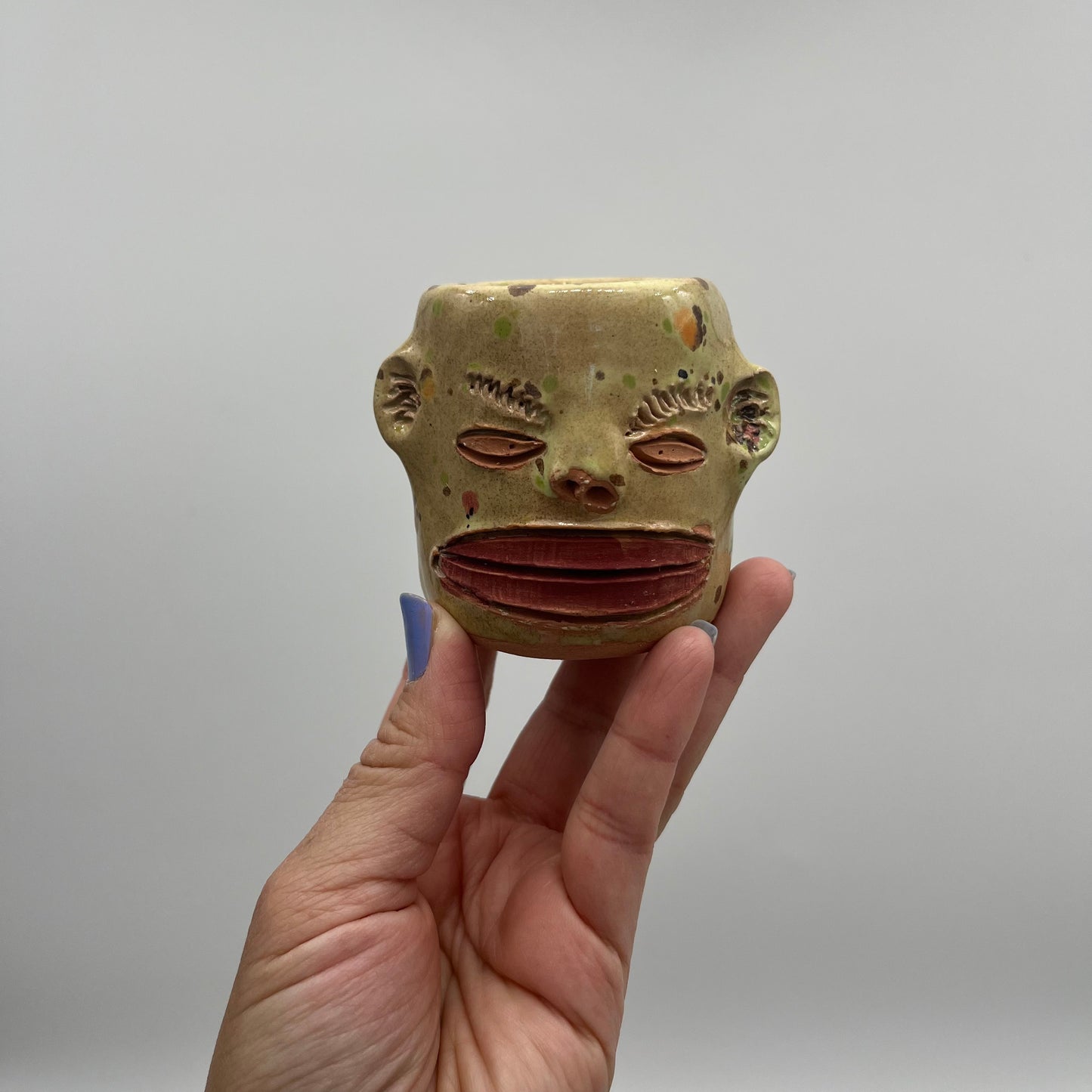 Face Mezcal Cups - Red clay