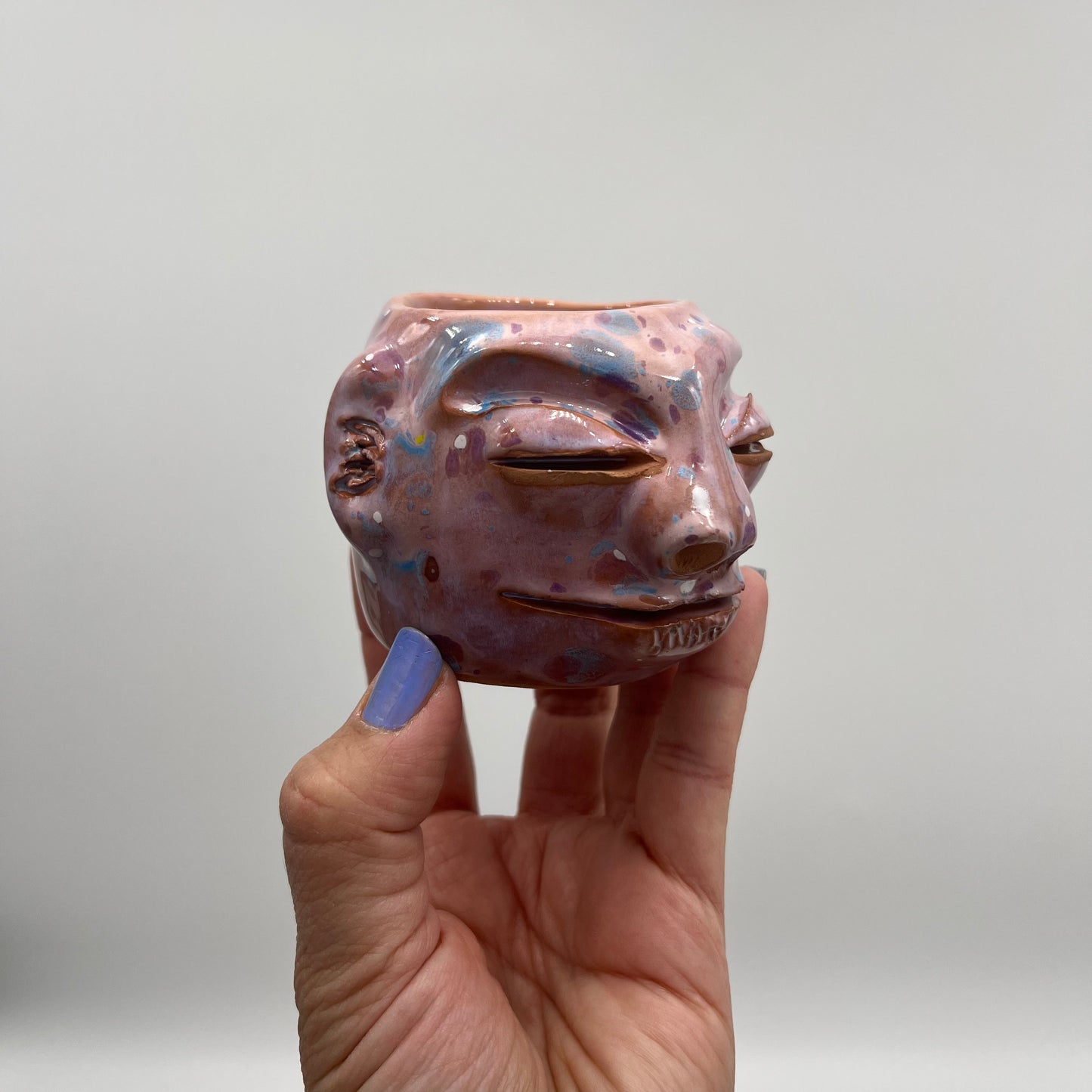 Face Mezcal Cups - Red clay