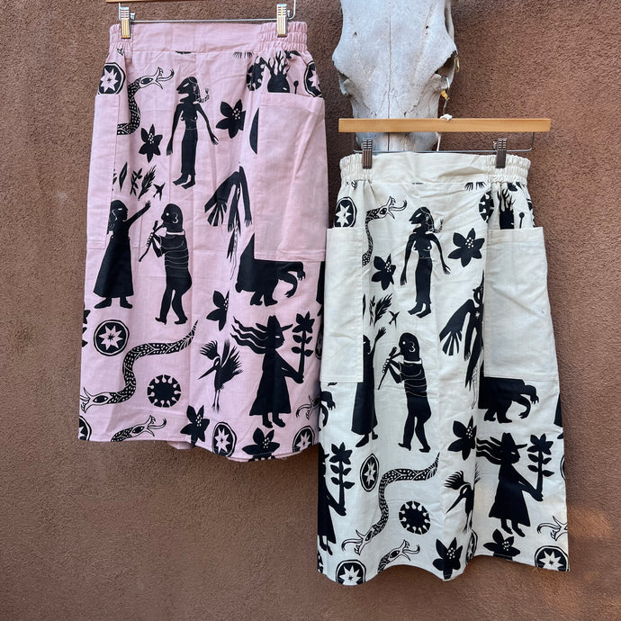 Skirts - Centro de la tierra - Screen printed wearable