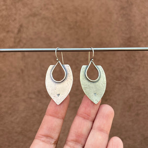 Warrior tribal earrings ~ Sterling silver