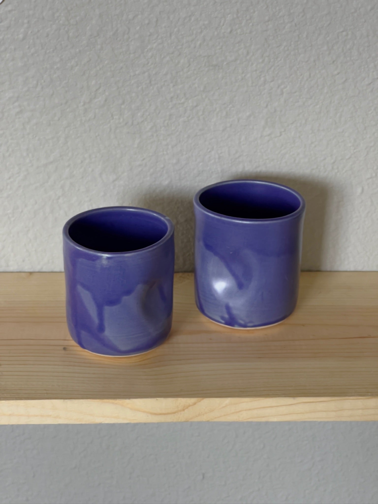 Blue - Stoneware Thumb Cup