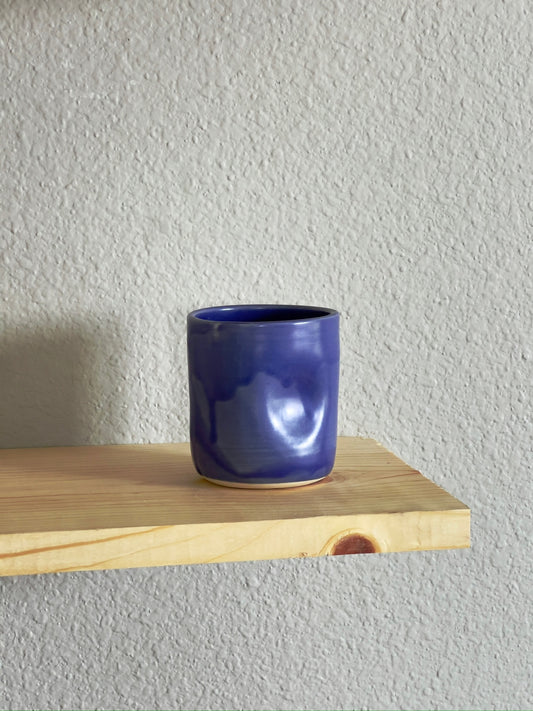 Blue - Stoneware Thumb Cup