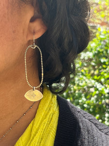 Geometric shape earrings ~ Sterling silver
