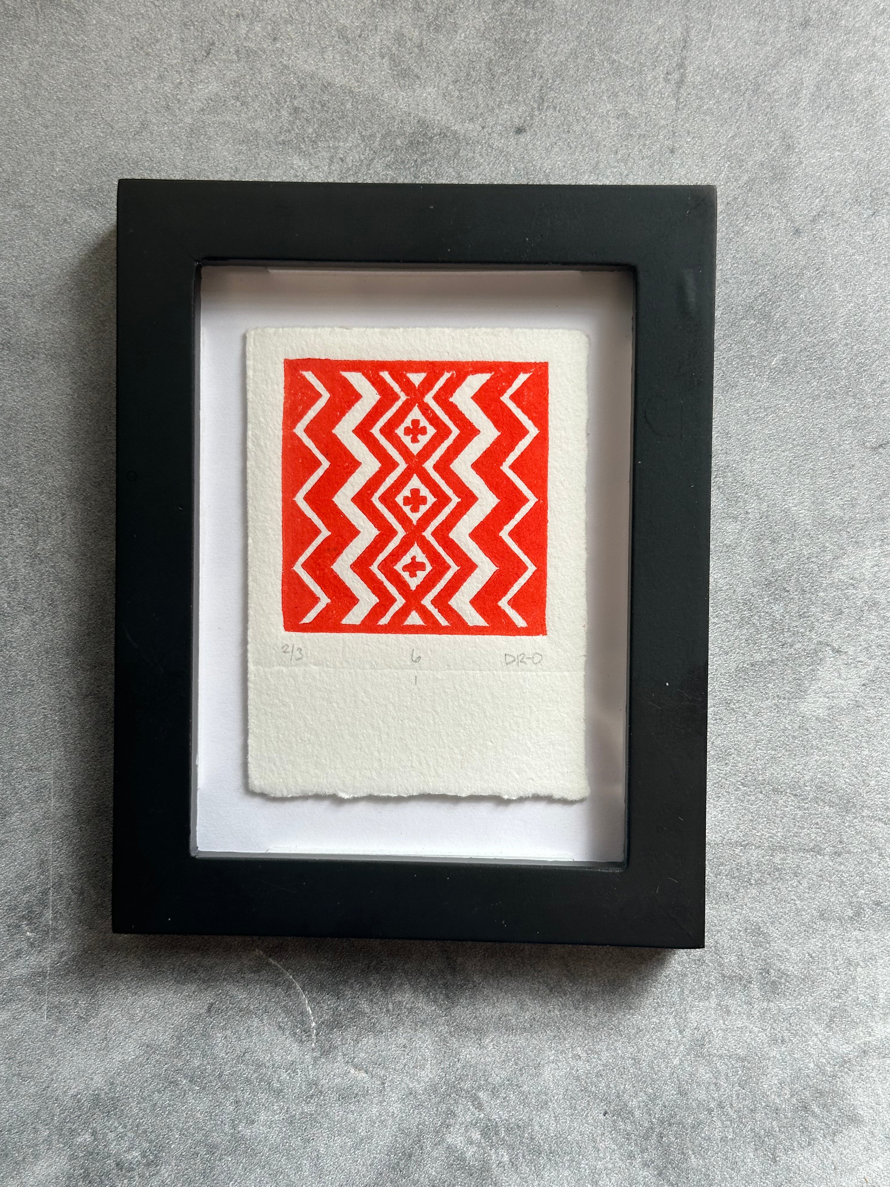 Rectangle Geometric  - Relief Printing Collection