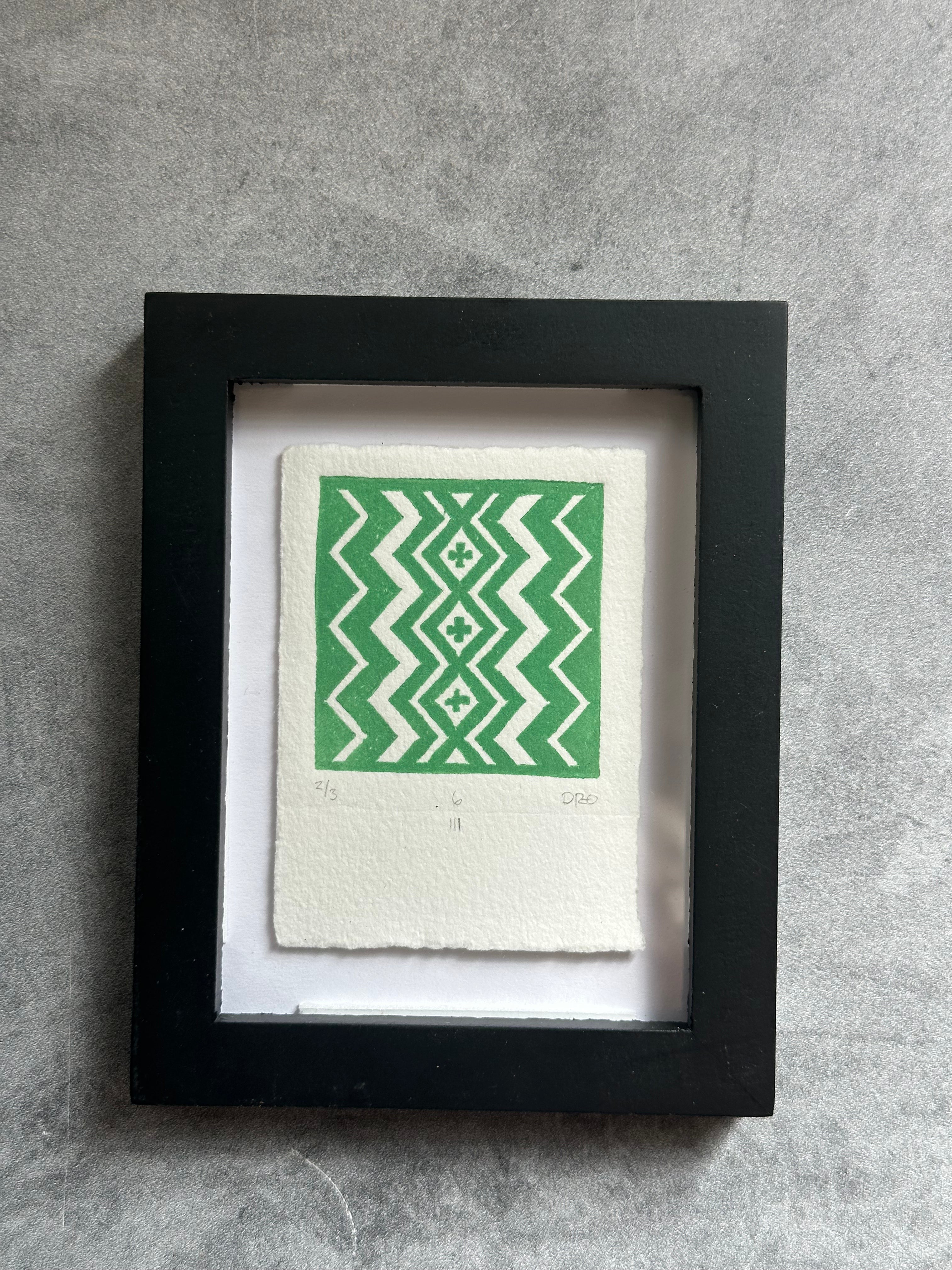 Rectangle Geometric  - Relief Printing Collection