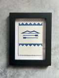 Rectangle Bow & Arrow  - Relief Printing Collection