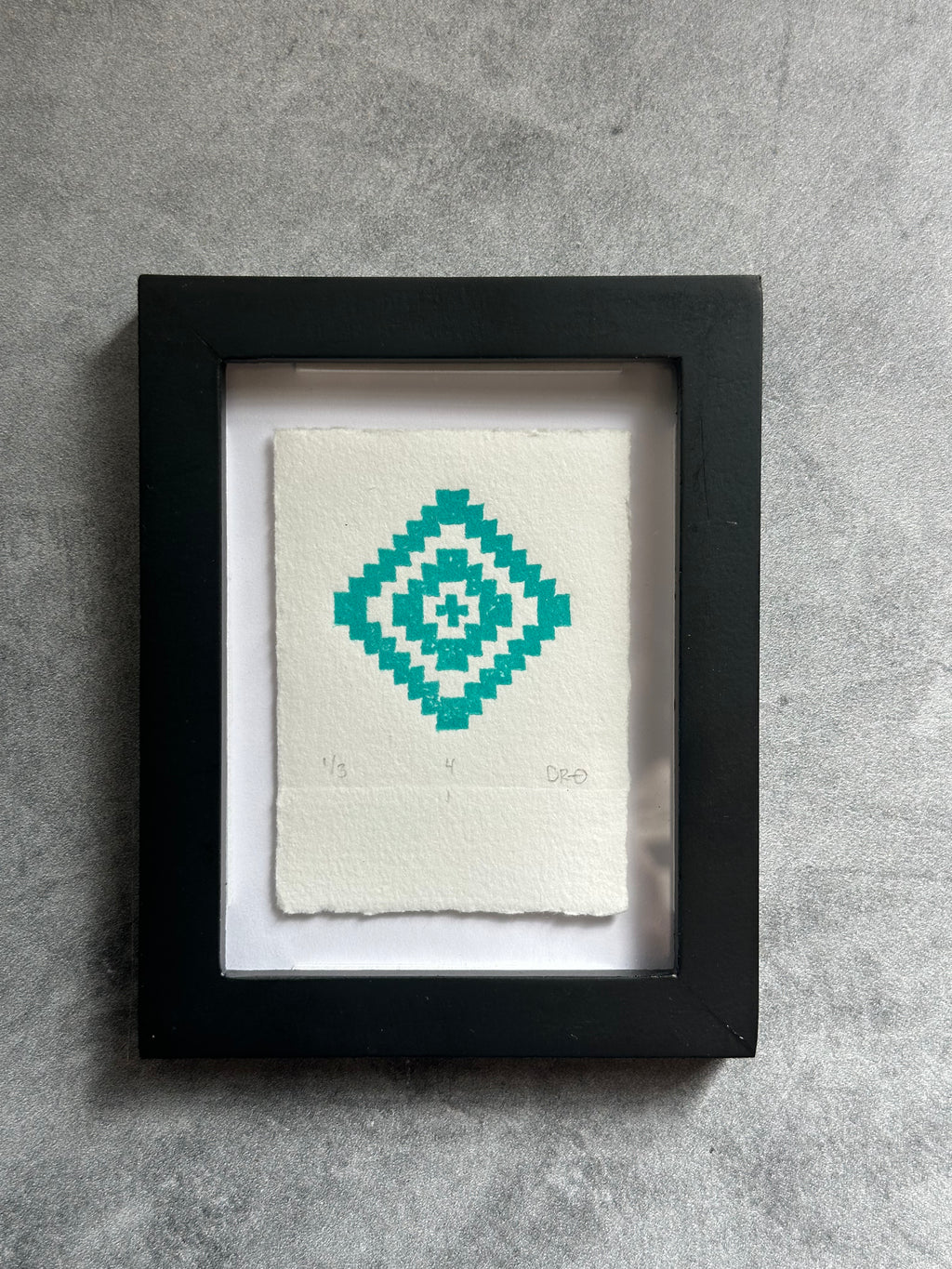 Rectangle Geometric  - Relief Printing Collection