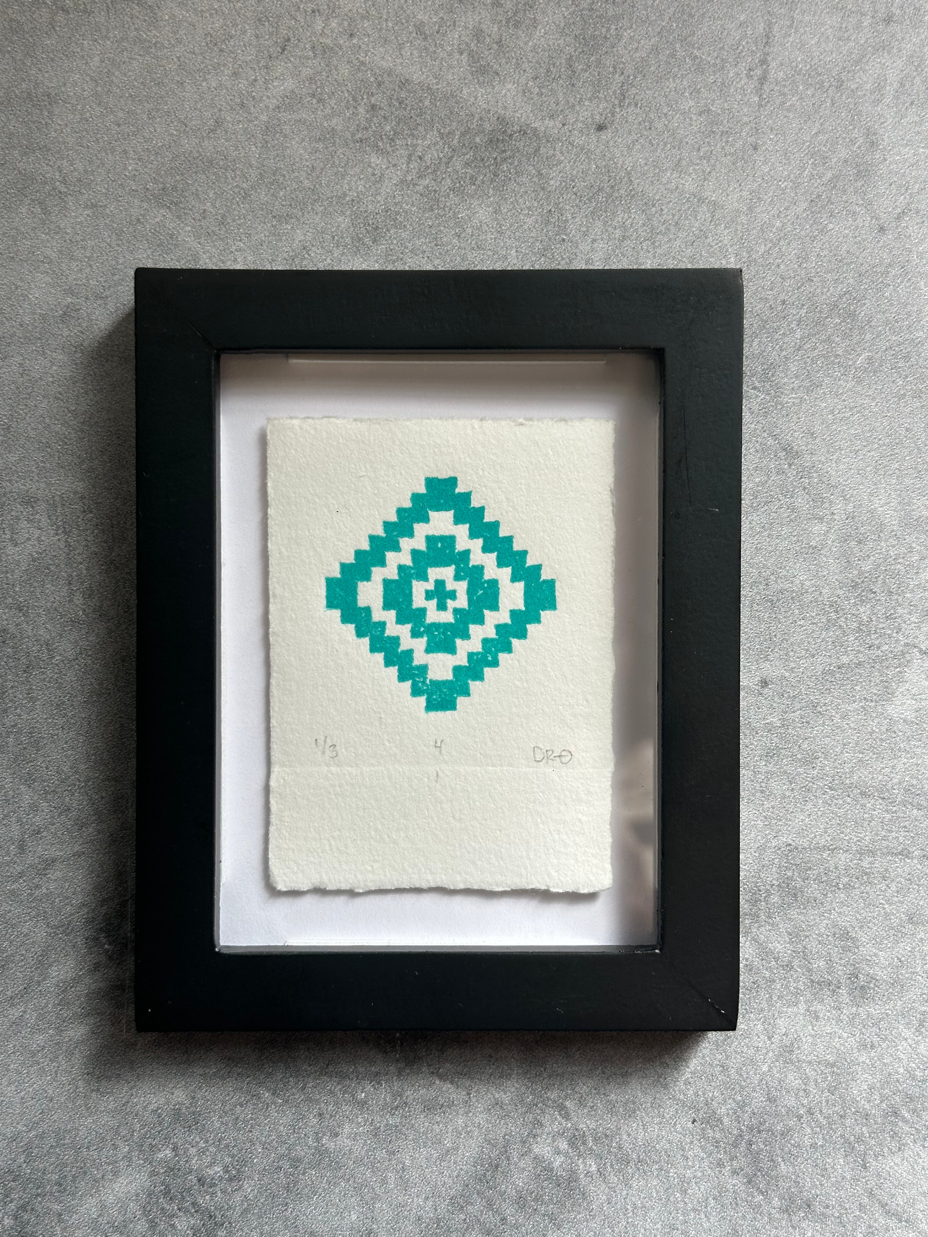Rectangle Geometric  - Relief Printing Collection