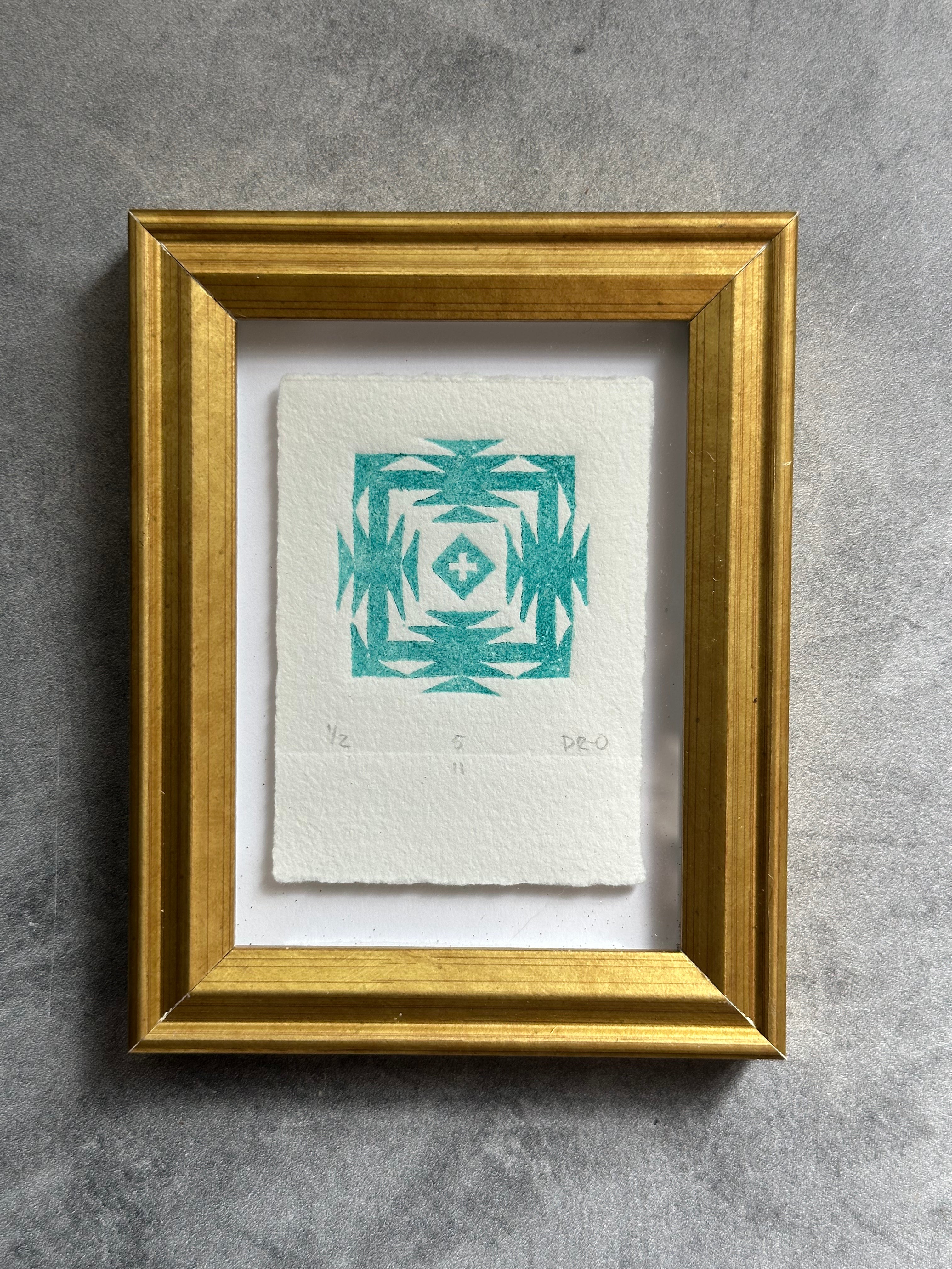 Rectangle Geometric  - Relief Printing Collection