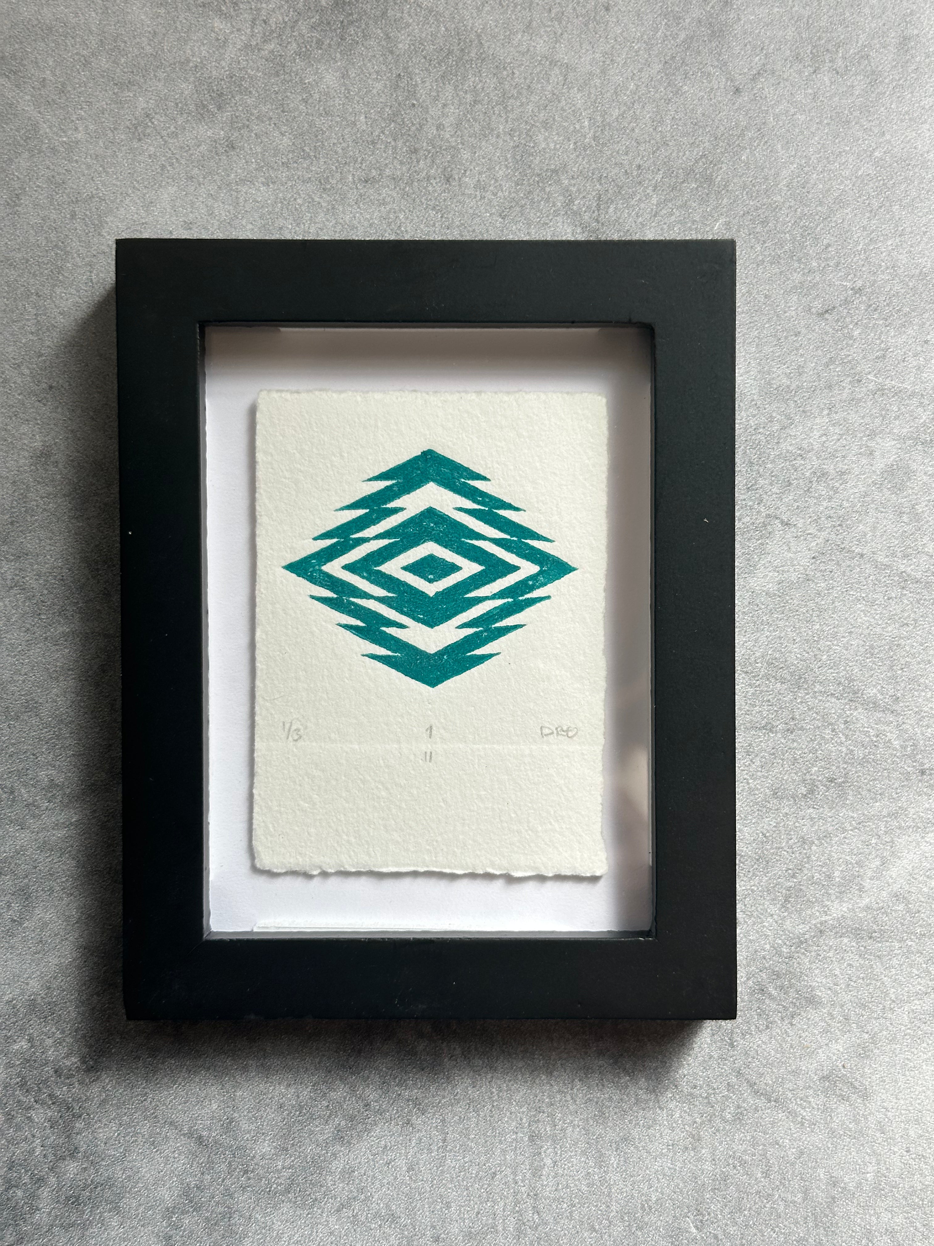 Rectangle Geometric  - Relief Printing Collection