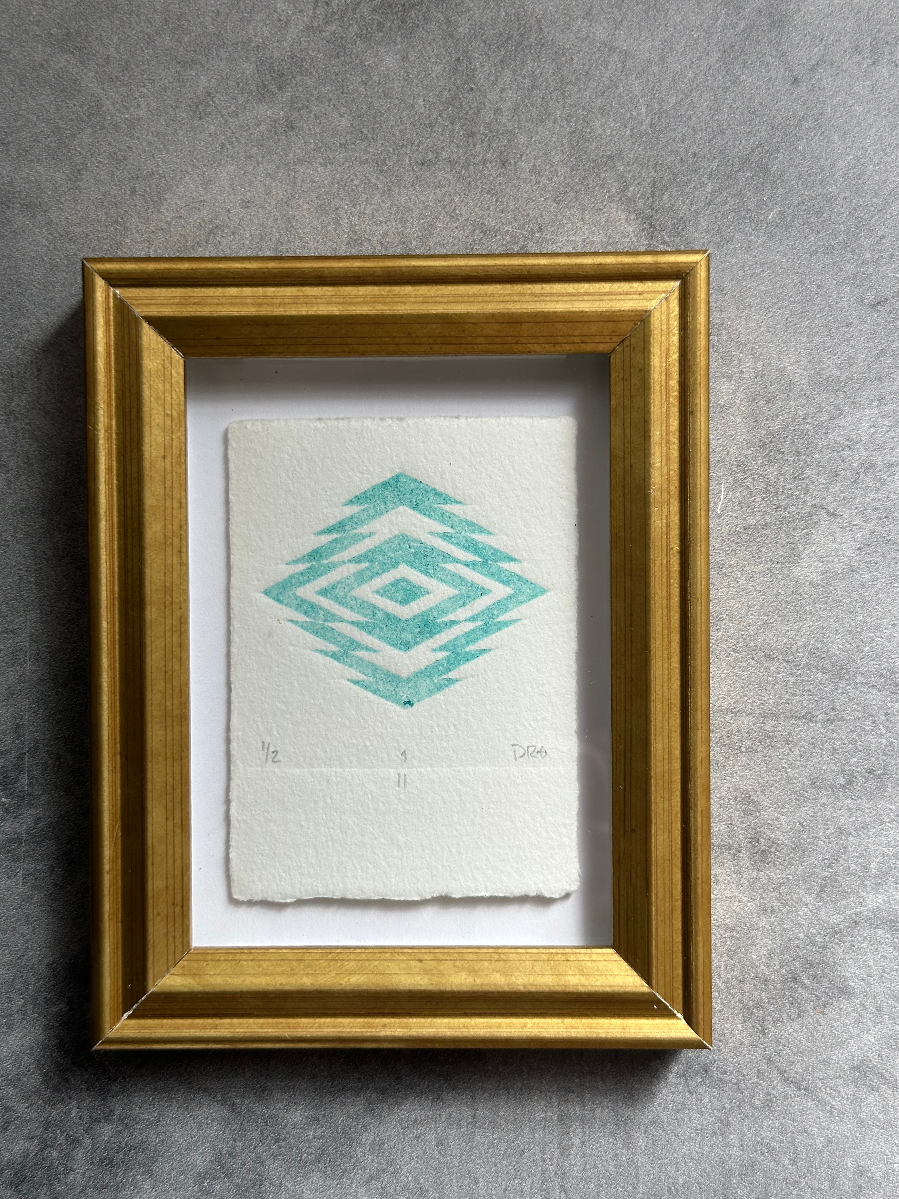 Rectangle Geometric  - Relief Printing Collection