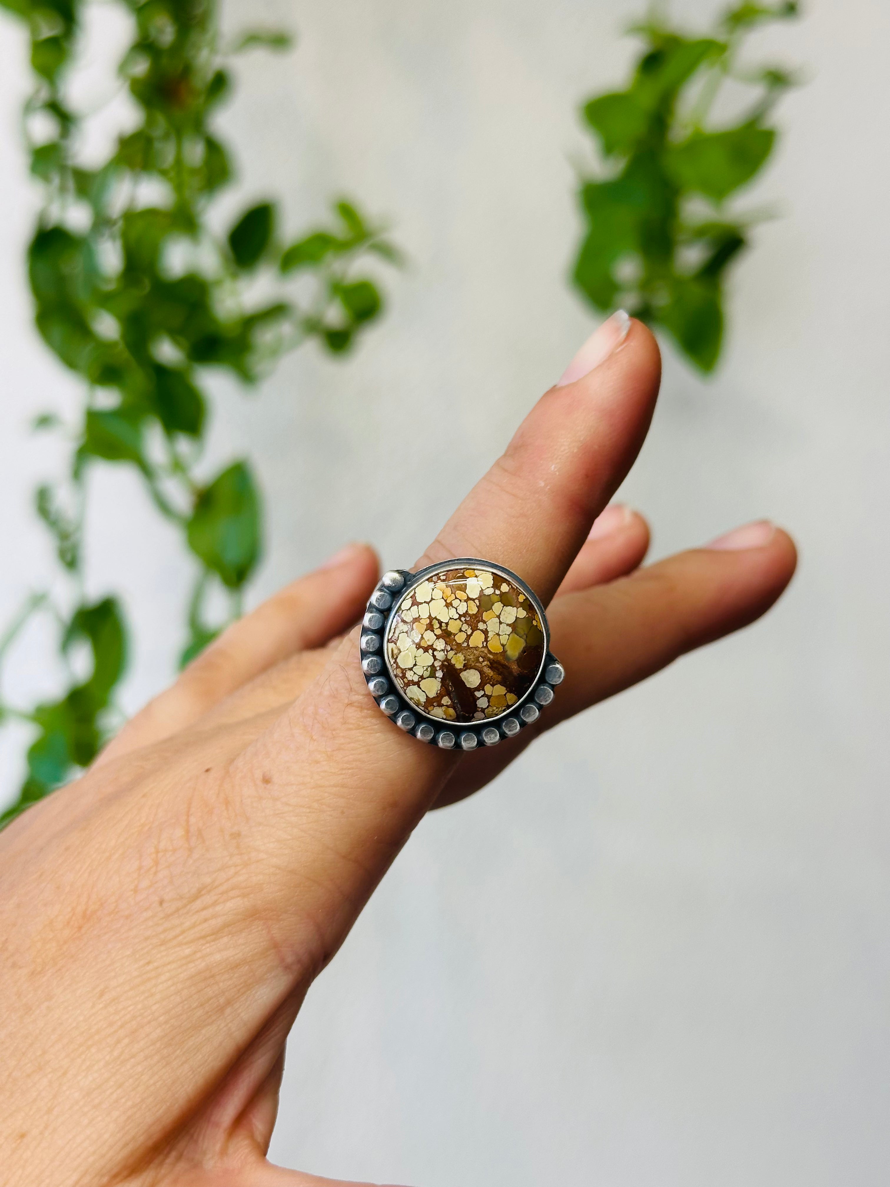 Sand Hills Turquoise Sterling Silver Ring - Size 6
