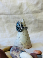 Rutilated Quartz - Sterling Silver Ring - Size 7