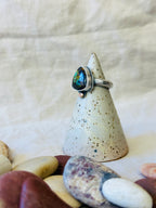 Hubei Turquoise & Sterling Silver Ring - Size 6.75